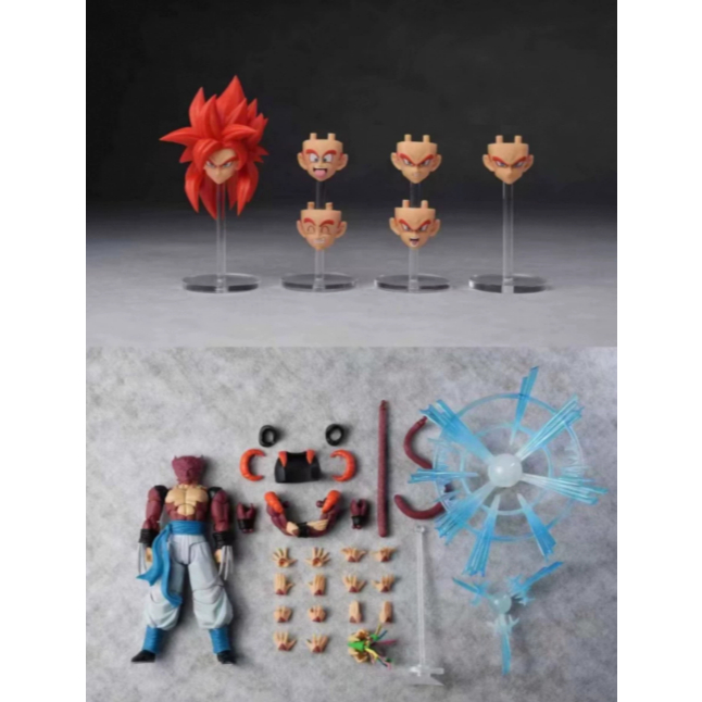 KAMIONE tonen WALK FU 03A+03B Dragon Ball Gogeta Super 4 สีทึบ 1/12 รูป