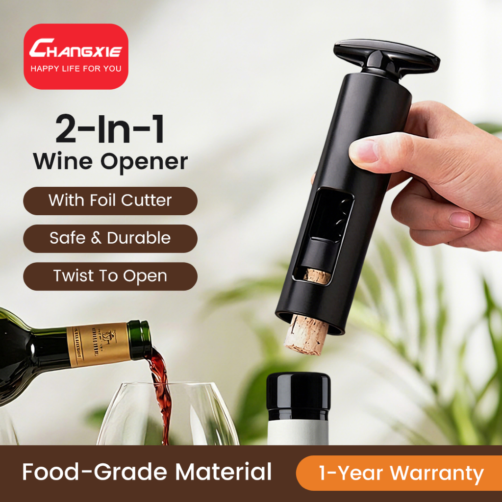 CHANGXIE ที่เปิดขวด Wine Opener Corkscrew ที่เปิดไวน์ ที่เปิดฝาขวด ที่เปิดขวดพกพา Bottle Opener