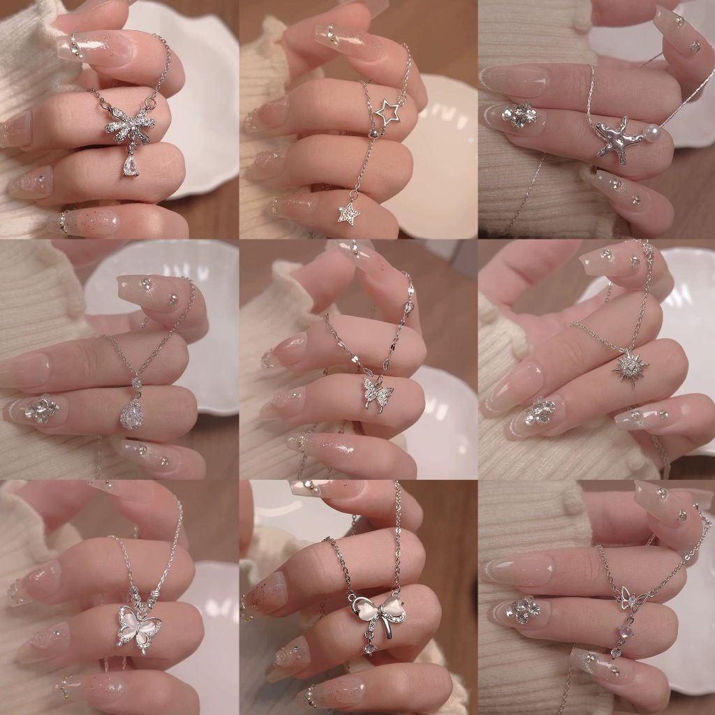 Simple ประณีต Clavicle Chain หญิงสไตล์ใหม่แฟชั่น High-End สร้อยคอ