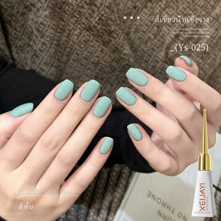XEIJAYI 10ml-ยาทาเล็บเจลสีเขียวมิ้นต์สไตล์ใหม่, กลอสติดทนนาน, เหมาะสําหรับทุกฤดูกาล