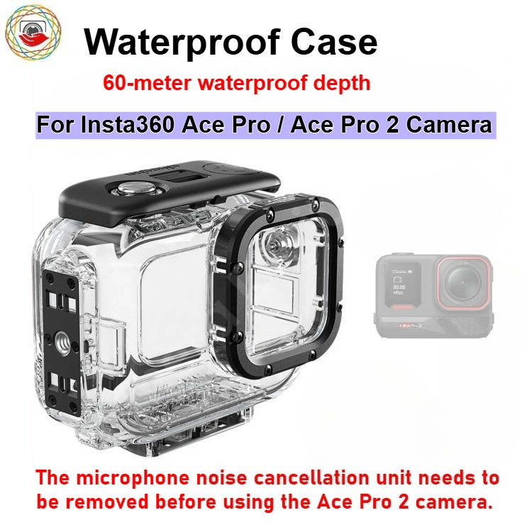 กันน้ําดําน้ํากรณีแนวตั้งแนวนอนลอย Grip Floaty Bundle สําหรับ Insta360 Ace Pro 2