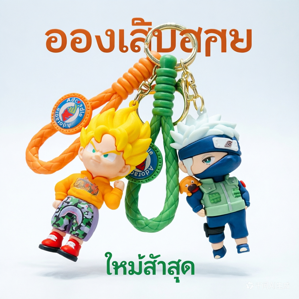 พวงกุญแจตุ๊กตาอนิเมะ นารูโตะ ดราก้อนบอล น่ารัก ติดกระเป๋า