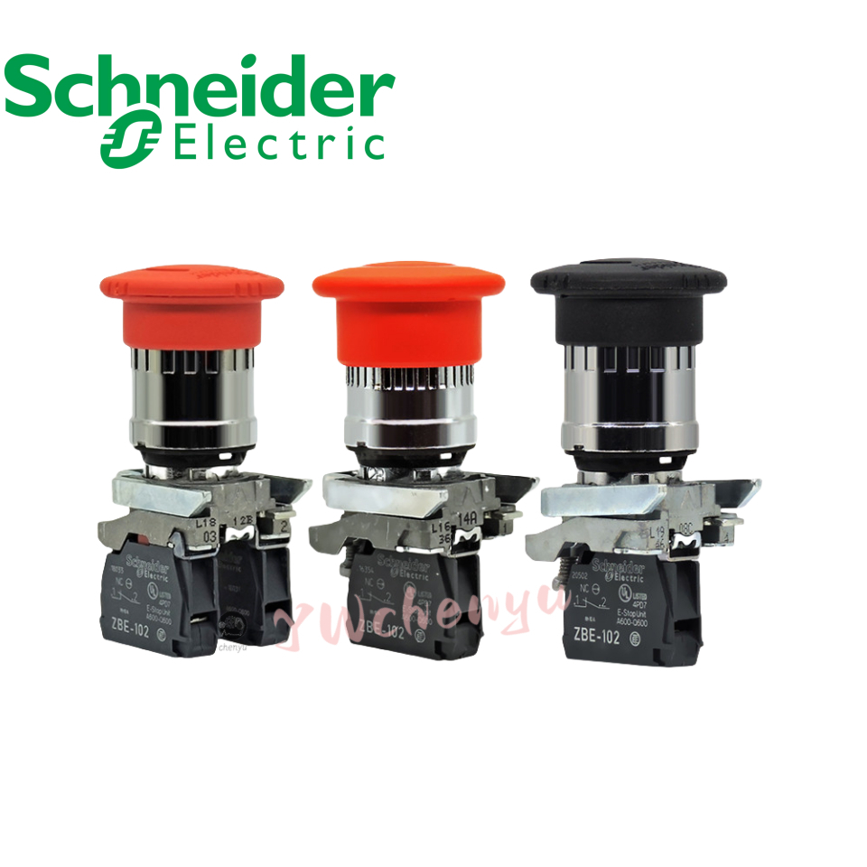 Schneider สวิตช์หยุดฉุกเฉิน ZB4BS844 XB4BS8442 XB4BS8445 XB4BS8444 ยี่ห้อใหม่