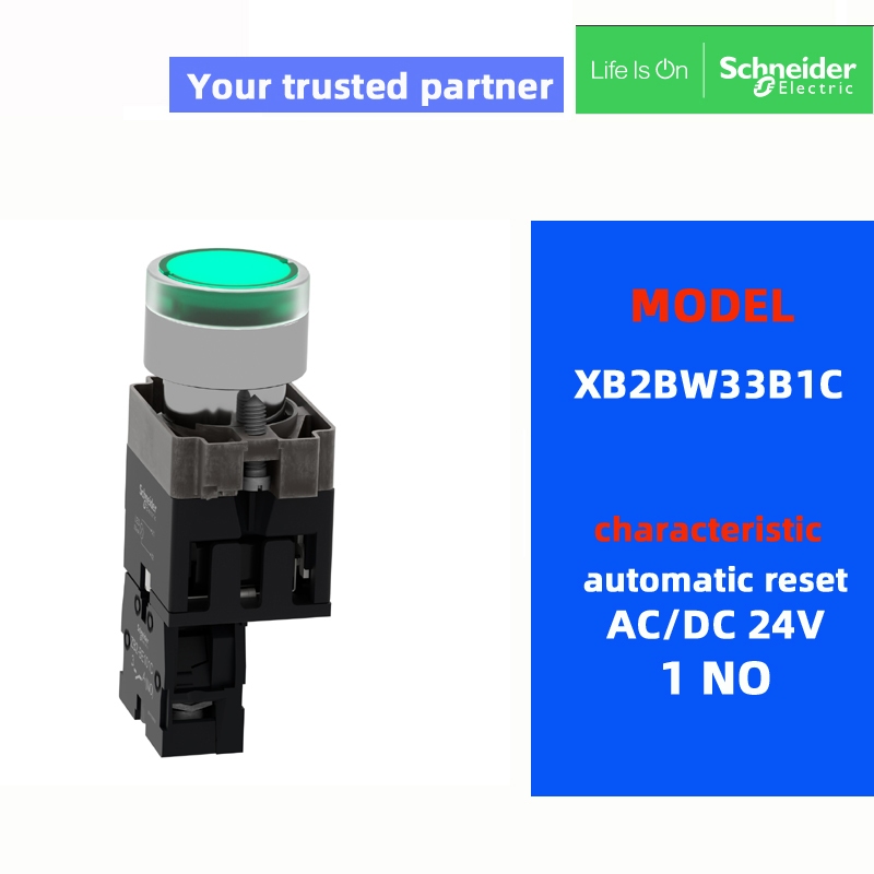 ปุ่ม Schneider ดั้งเดิม XB2BW34M2C XB2BW33M1C XB2BW31M1C XB2BW35M1C XB2BW33B1C XB2BW31B1C XB2BW32B35