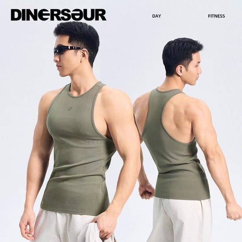 เสื้อกั๊กผู้ชายกีฬา Quick-Drying Breathable Fitness Spiral Vest ผู้ชายฤดูร้อน Slim-fit Skin-appearing แขนกุดบางสไตล์ยืดหยุ่น All-Match เสื้อกันหนาวผู้ชาย