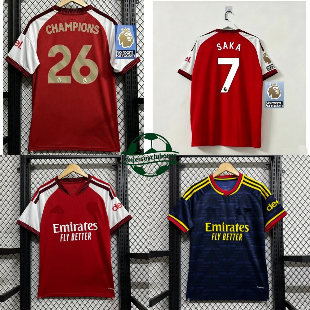 [เวอร์ชั่นแฟนๆ] 2026-27 ฤดูกาลใหม่ ASENNA Home Away เสื้อยืดแขนสั้นผู้ชาย