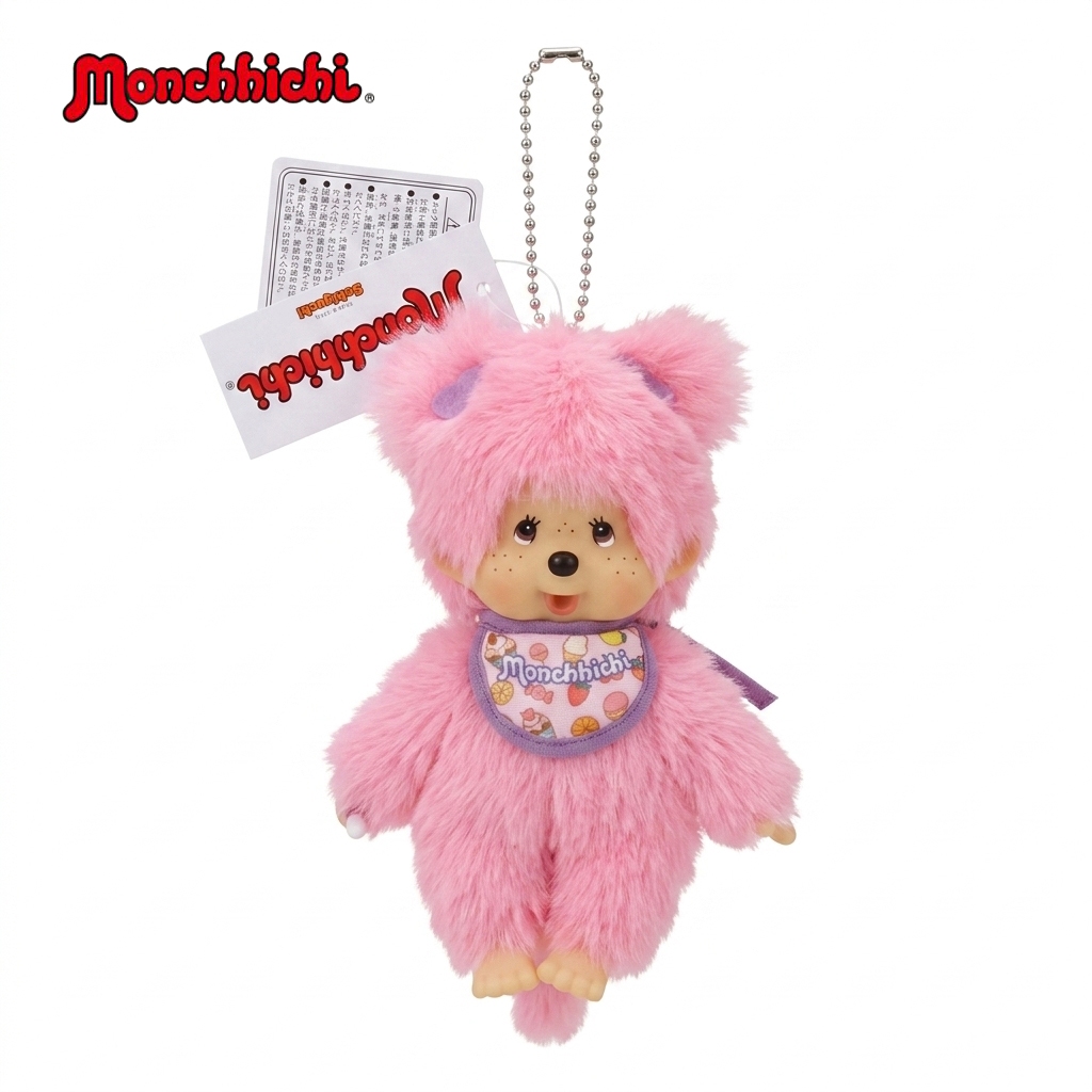 🔥ส่งไว แท้💯 🇯🇵นำเข้าจากญี่ปุ่น 💛🧁💯Monchhichi-ฟิกเกอร์ไอศกรีมซีรีส์พวงกุญแจ 15 ชิ้น
