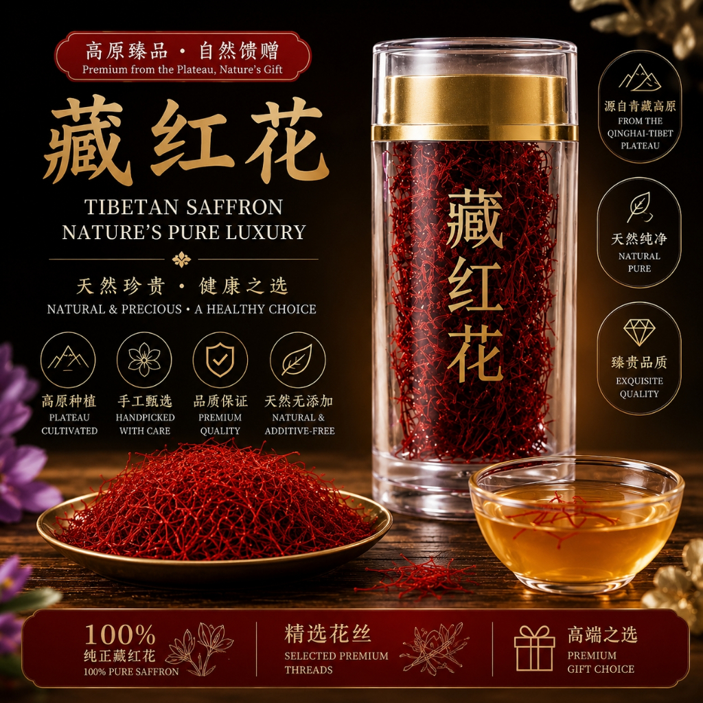 Saffron Long Silk Flower Tea Head Stuborn Selection Saffron Soaked Water Drink Gift ให้ชาสมุนไพร