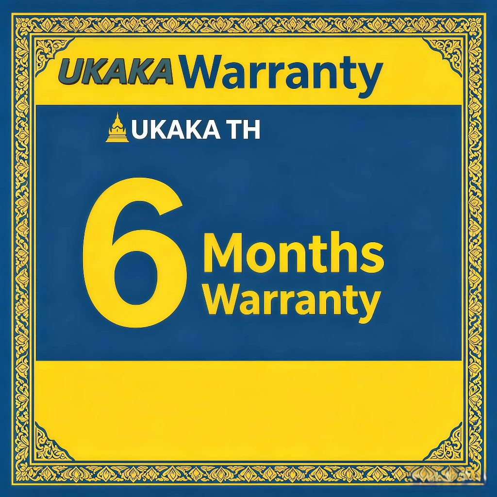 บัตรรับประกันร้านดูแลส่วนบุคคล UKAKA 6 เดือน รองรับการรับประกัน 6 เดือน เงื่อนไขการใช้งาน: ให้รีวิว 5 ดาวพร้อมรูปภาพสินค้าในลิงก์สินค้าเพื่อให้มีผล