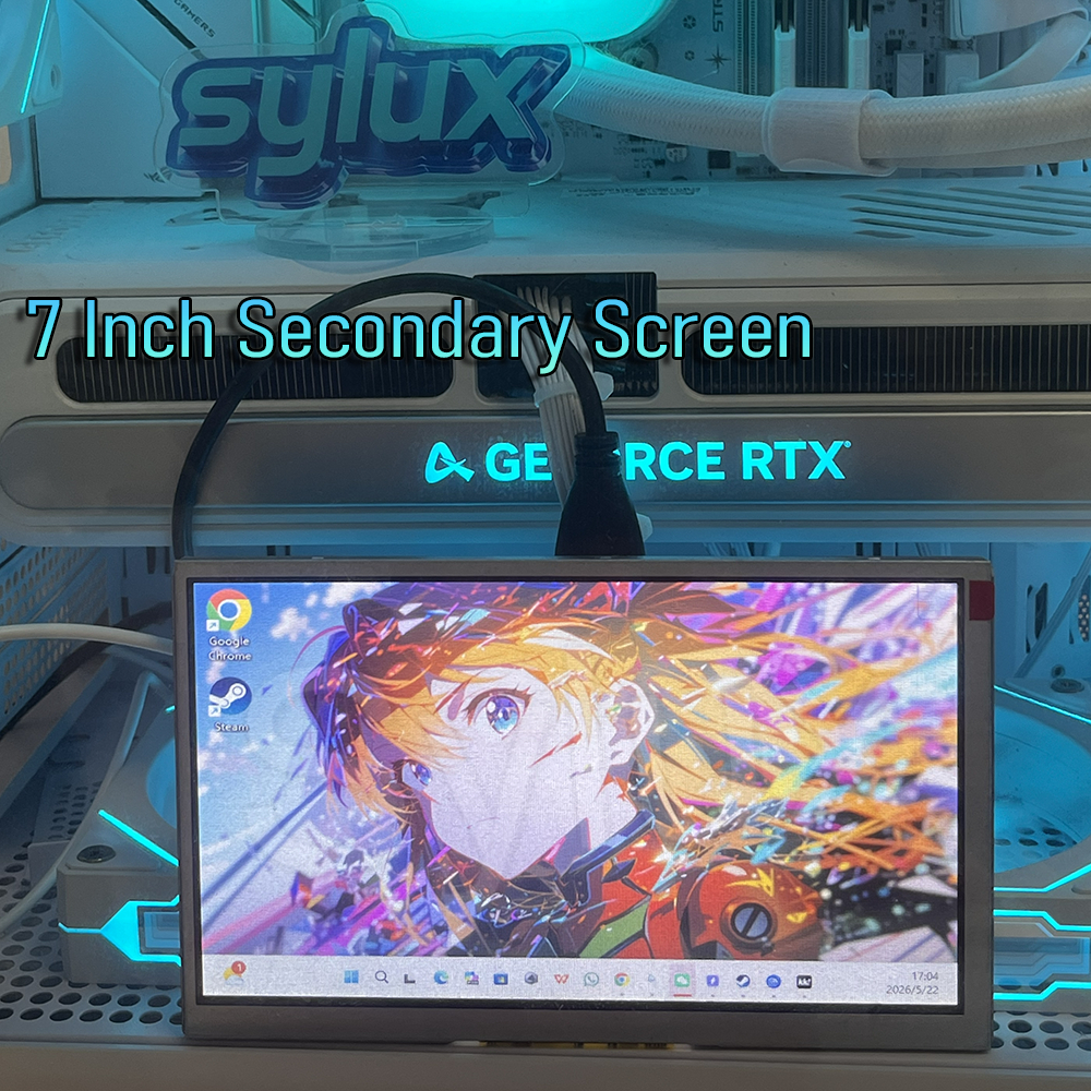 7 นิ้ว PC หน้าจอรองสําหรับ PC กรณี AIDA64 CPU GPU Monitor ไม่มีกรณีใช้งานร่วมกับ Raspberry Pi