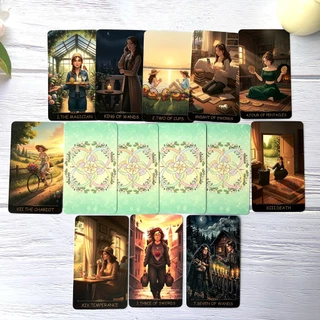The Luminal Journey TarotOriginal 78-Card Deck (70120mm) ประกอบด้วยคู่มือ PDF สากลสําหรับการอ้างอิง การสํารวจ และการเจริญเติบโตส่วนบุคคล