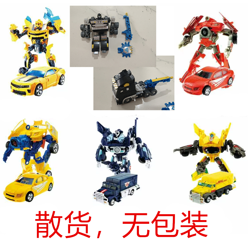 ของเล่นแปลงร่างเงิน Bumblebee Fraud Flame Saber-toothed Tiger รถบรรทุกเงินแรดหนังรุ่น King Kong