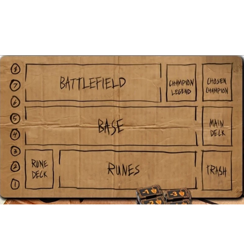 ตลก Riftbound Playmat พร้อมโซน, การออกแบบกระดาษแข็งยาง Play Mat สําหรับ TCG CCG, แผ่นรองเมาส์ขนาดใหญ่, Play Mat สําหรับเกมการ์ดเทรดดิ้ง, โต๊ะ Mat เกมกระดาน