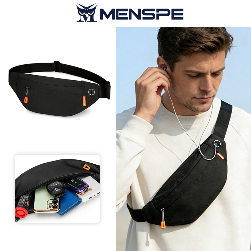 MENSPE กระเป๋าวิ่งแบบปรับได้น้ำหนักเบาโทรศัพท์เงินเอว Fanny Pack Jogging