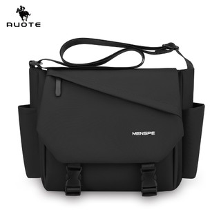AUOTE กระเป๋าสะพายไหล่ผู้ชายแฟชั่น Unisex กันน้ําความจุขนาดใหญ่น้ําหนักเบาเดินทางแบบสบาย ๆ กระเป๋าสะพายข้าง