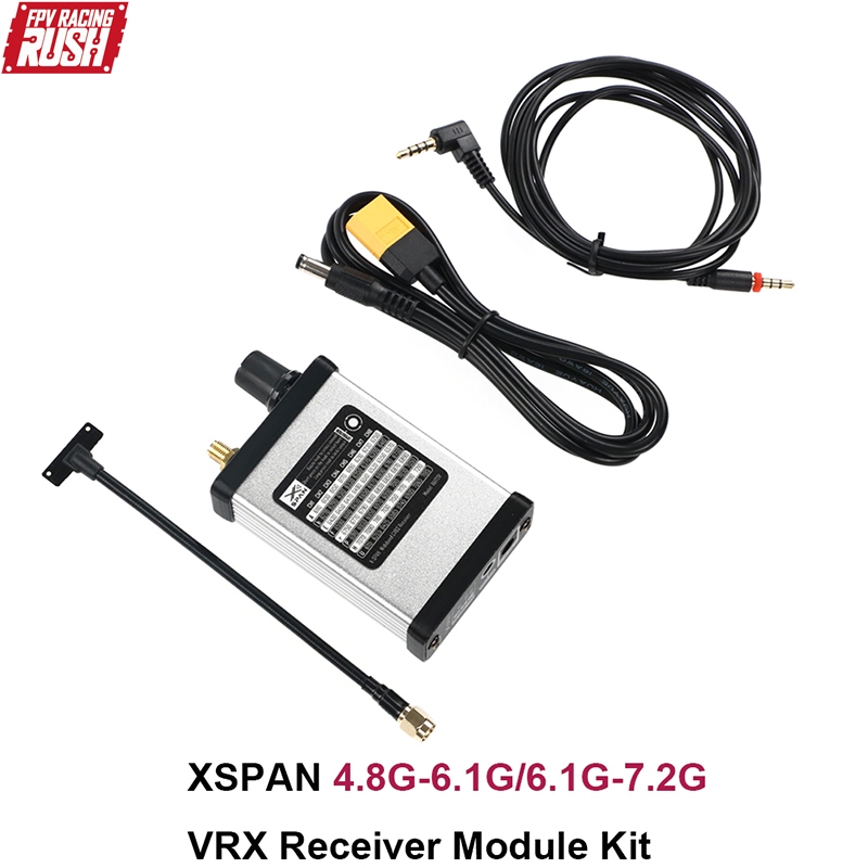 RUSHFPV XSPAN Dual Band VRX Receiver Module Kit 4.8-6.1GHz/6.1-7.2GHz สําหรับ RC FPV Drone Racing