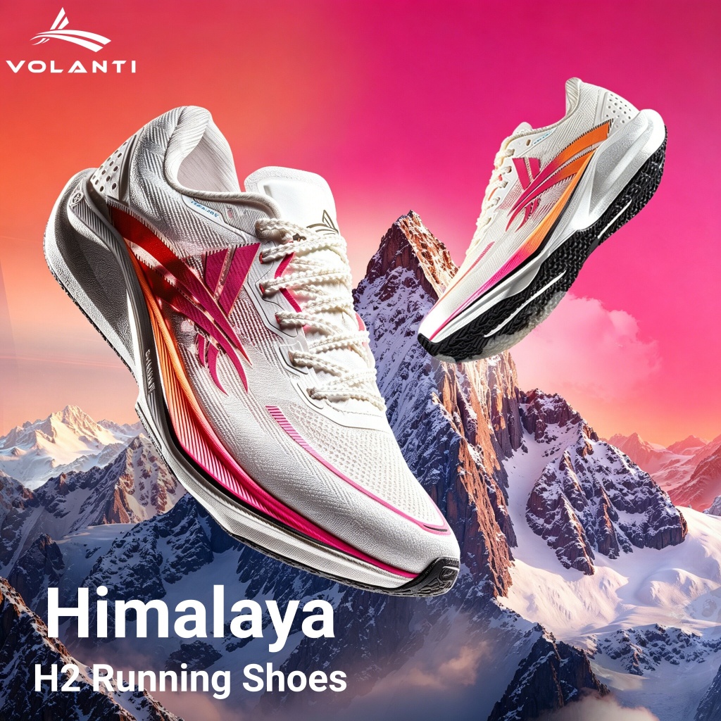 Volanti Super H2 | Himalaya รองเท้าวิ่งโปร สำหรับฝึกซ้อมและแข่งขัน แผ่นคาร์บอน 120D แข็งเกรดทหาร