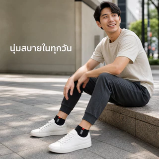ถุงเท้ากีฬาข้อสั้น 12 คู่ 4 สี ผ้าฝ้ายผสม ระบายอากาศ ยืดหยุ่น ใส่สบาย ชายหญิงใส่ได้ พร้อมส่ง