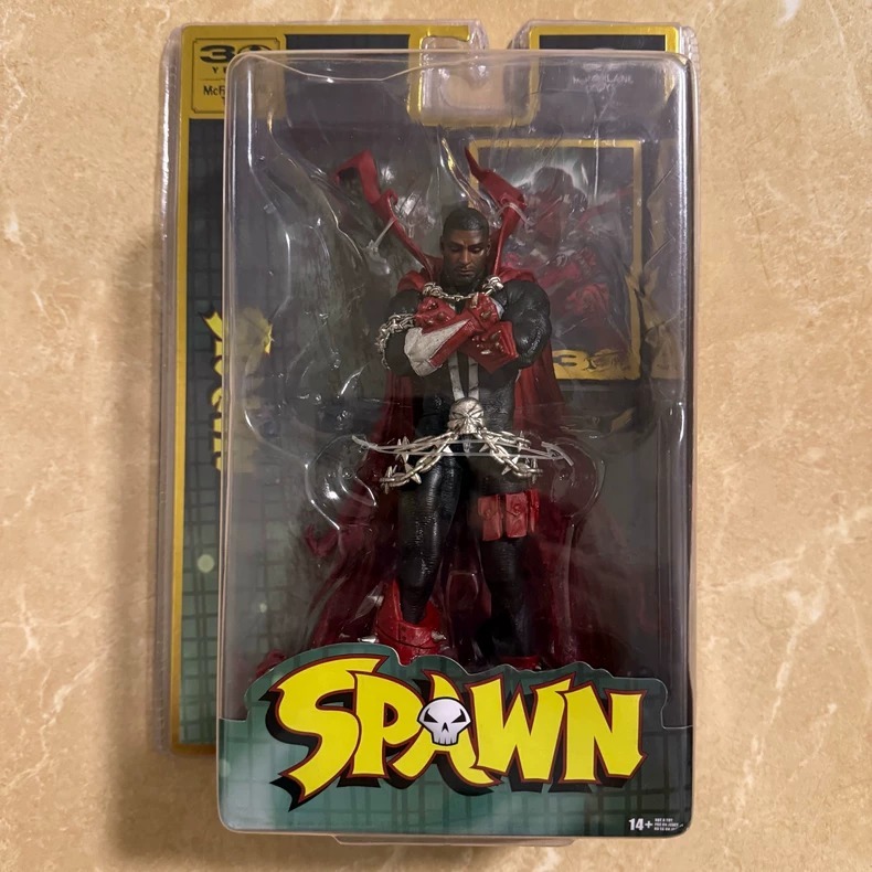 McFarlane Toys Spawn 30th Anniversary Edition Action Figure ในการออกแบบ Spawn (Black Panther)