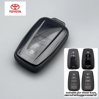 โปร่งใสกุญแจรถสําหรับ Toyota Corolla Cross 2025 2026 Hybrid Camry 2019-2023 Altis 2020 CHR RAV4 Prado Prius Remote Key Protector