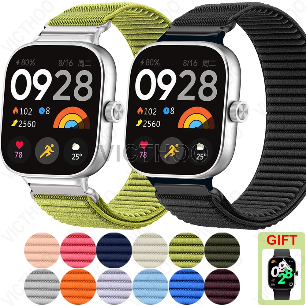 ใหม่สายรัดไนลอนเปลี่ยนสร้อยข้อมืออุปกรณ์เสริมสําหรับ Redmi Watch 6 5 4 / Xiaomi Smart Band 9 8 Pro