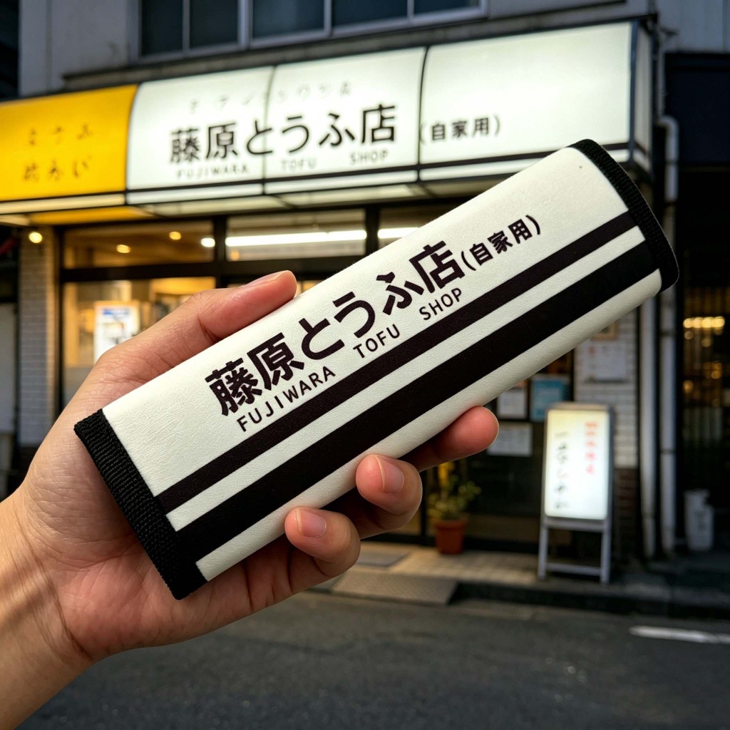 1PC Auto Car Safety Seat Belt Cover Jdm Tofu Shop Initial D AE86 ไหล่ Pad Case เข็มขัดนิรภัยสําหรับที่นั่งแข่ง