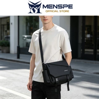 MENSPE กระเป๋าสะพายไหล่ผู้ชาย Unisex กันน้ํา Messenger แฟชั่นกระเป๋าเดินทางธุรกิจกระเป๋า