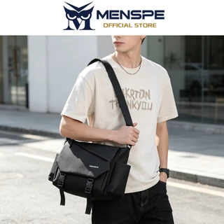 MENSPE กระเป๋าสะพายไหล่ผู้ชาย Unisex กันน้ํา Messenger แฟชั่นกระเป๋าเดินทางธุรกิจกระเป๋า