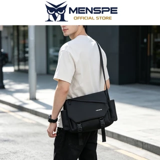 MENSPE กระเป๋าสะพายไหล่ผู้ชาย Unisex กันน้ํา Messenger แฟชั่นกระเป๋าเดินทางธุรกิจกระเป๋า