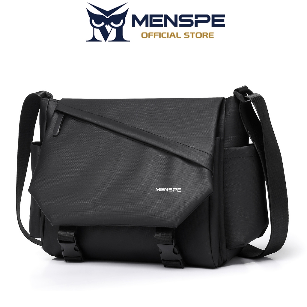 MENSPE กระเป๋าสะพายไหล่ผู้ชาย Unisex กันน้ํา Messenger กระเป๋าแฟชั่นกระเป๋าเดินทางธุรกิจกระเป๋า