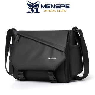 MENSPE กระเป๋าสะพายไหล่ผู้ชาย Unisex กันน้ํา Messenger แฟชั่นกระเป๋าเดินทางธุรกิจกระเป๋า