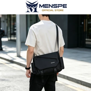 MENSPE กระเป๋าสะพายไหล่ผู้ชาย Unisex กันน้ํา Messenger แฟชั่นกระเป๋าเดินทางธุรกิจกระเป๋า
