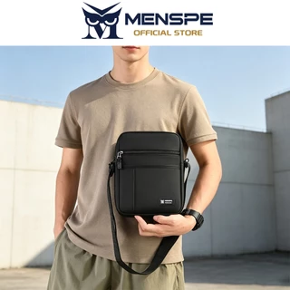MENSPE กระเป๋าสะพายไหล่สำหรับผู้ชาย ผ้าอ็อกซ์ฟอร์ด กันน้ำ ความจุขนาดใหญ่ น้ำหนักเบา สะพายข้าง เล่นกีฬา