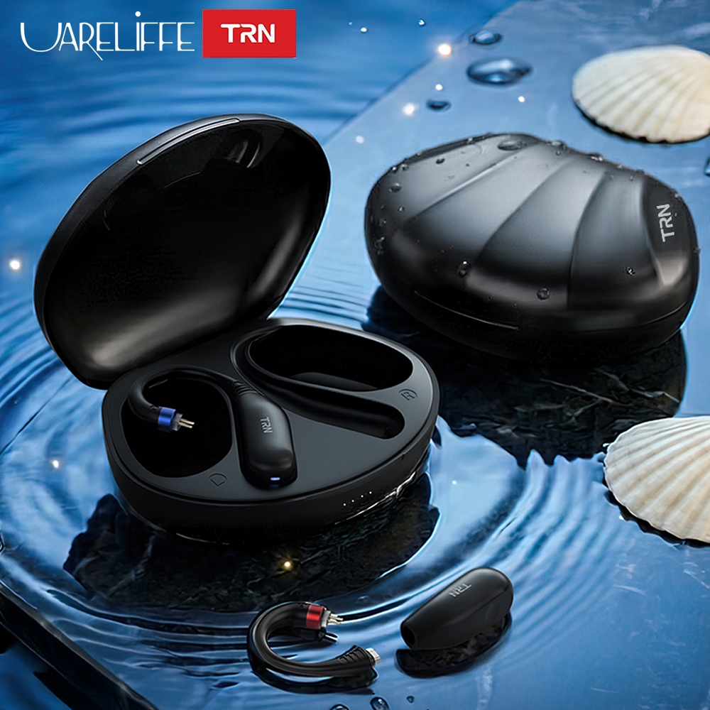 Uareliffe TRN Scallop โมดูลบลูทูธไร้สาย 0.75/0.78/2Pin S/MMCX Connector อัพเกรด Earhook HiFi ถอดรหัส