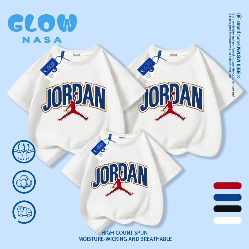[ส่งจากกรุงเทพฯ] เสื้อคู่แม่ลูก NASA สีขาว คอกลม ผ้าคอตตอนใส่สบาย ลายกราฟิกดีไซน์เก๋ๆ ใส่ได้ทุกวัน