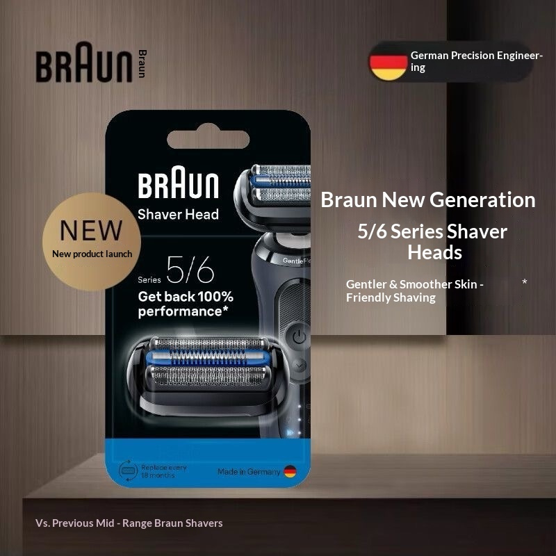 เครื่องโกนหนวดไฟฟ้าหัวเปลี่ยนสําหรับ Braun Series 5/Series 6/Series 7 หัวโกนไฟฟ้าเปลี่ยน Cassette 65B / 75S