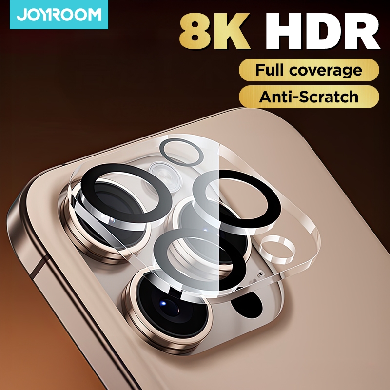 Joyroom HD เลนส์ป้องกันกระจกสําหรับ iPhone 17 Pro Max กล้องด้านหลังกระจกนิรภัยสําหรับ iPhone 16 15 14 Pro Max Len ฟิล์ม