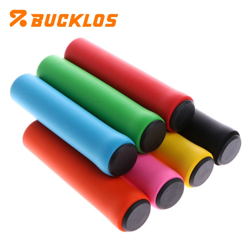BUCKLOS ปลอกซิลิโคน กันลื่น แข็งแรง สําหรับแฮนด์บาร์รถจักรยานเสือภูเขา 1 คู่