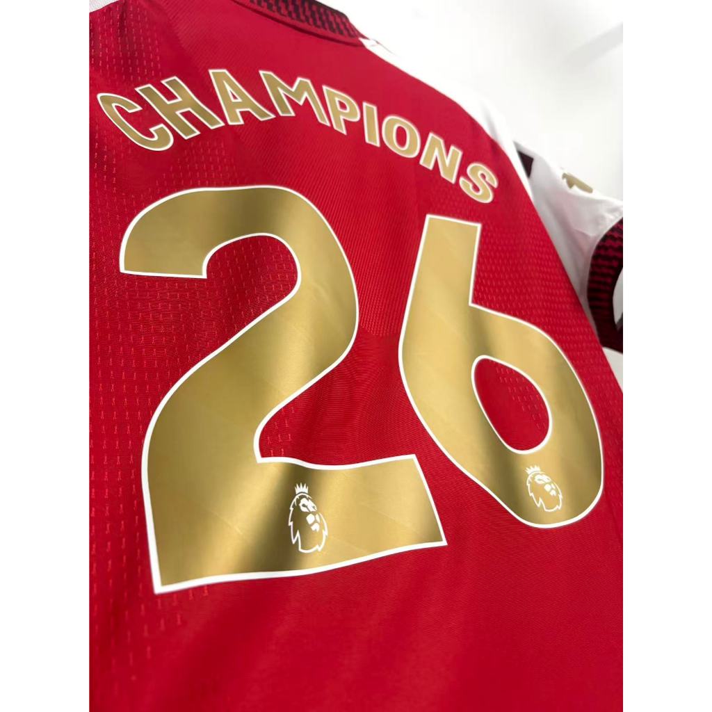 อาร์เซนอลCHAMPIONS #26 /คอลเลกชันตัวอักษรสีทองเข้ม * คุณภาพสูง 1:1*