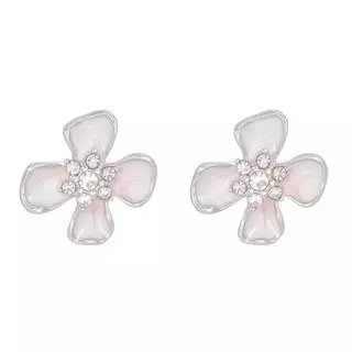 1 คู่ Cherry Blossoms Zircon คลิป Charms การออกแบบประณีตหูฟังอุปกรณ์เสริมแฟลช Dia ส่วนบุคคล DIY สําหรับ OWS หูฟัง