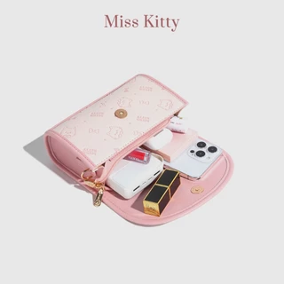 กระเป๋าสะพายข้างผู้หญิง MISS KITTY สีชมพูน่ารักๆ กระเป๋าคิตตี้ Kitty ของขวัญให้เพื่อน กระเป๋าสะพาย