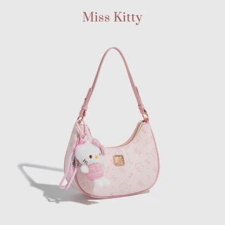 กระเป๋าสะพายข้าง MISS KITTY กระเป๋าสีชมพูน่ารักๆ กระเป๋าสะพายผู้หญิง คิตตี้ของขวัญ สะพายไหล่