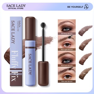 SACE LADY  Fluffy Fix Tinted Brow Gel With Brush Long Lasting Waterproof Eyebrow Mascara Fluffy Brows Pigmented Makeup