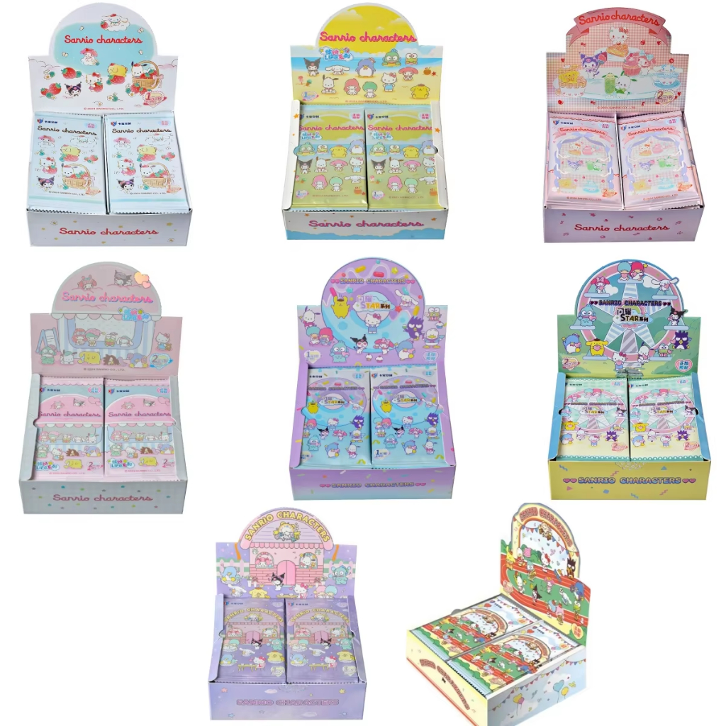 KABAO กล่องต้นฉบับอะนิเมะ Sanrio Kuromi Hello Kitty Shining การ์ดการ์ตูน My Melody สะสมการ์ดเกมของเล่นสําหรับของขวัญ