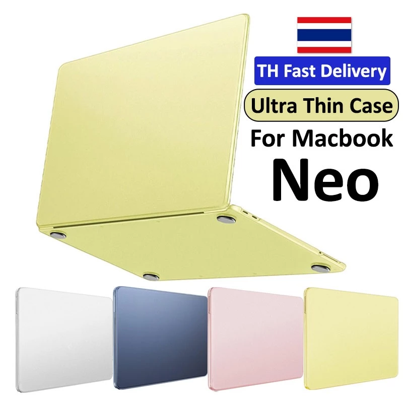 เคสเคลือบบางเฉียบสําหรับ Macbook Neo 2026 13 นิ้ว A3404 A18Pro ฝาครอบป้องกันลายนิ้วมือ
