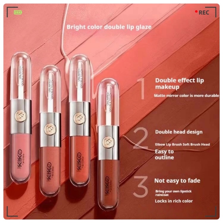 KIKO MILANO Double-ended Lip Glaze KIKO MILANO Natural Long-lasting