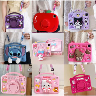 สำหรับ ipad mini7 air6 air11 air13 2024 M2 M3 A16 11 2025กรณี เคสซิลิโคน ลายการ์ตูนน่ารัก กันกระแทก สําหรับ Ipad Mini 6 Air 5 4 3 2 1 Ipad 5th 6th 7th 8th 9th 10th Gen 2022 2021 2020 2019 Ipad 10.2 10.9 Pro 9.7 10.5 11 นิ้ว