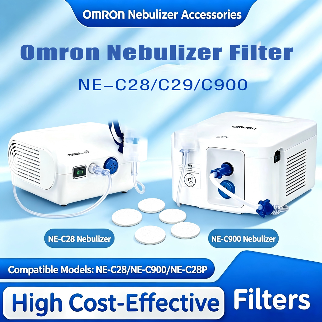 5 ชิ้นOmron Air Filter NE-C28 NE-C29 NE-C900 Nebulizer Replacement 欧