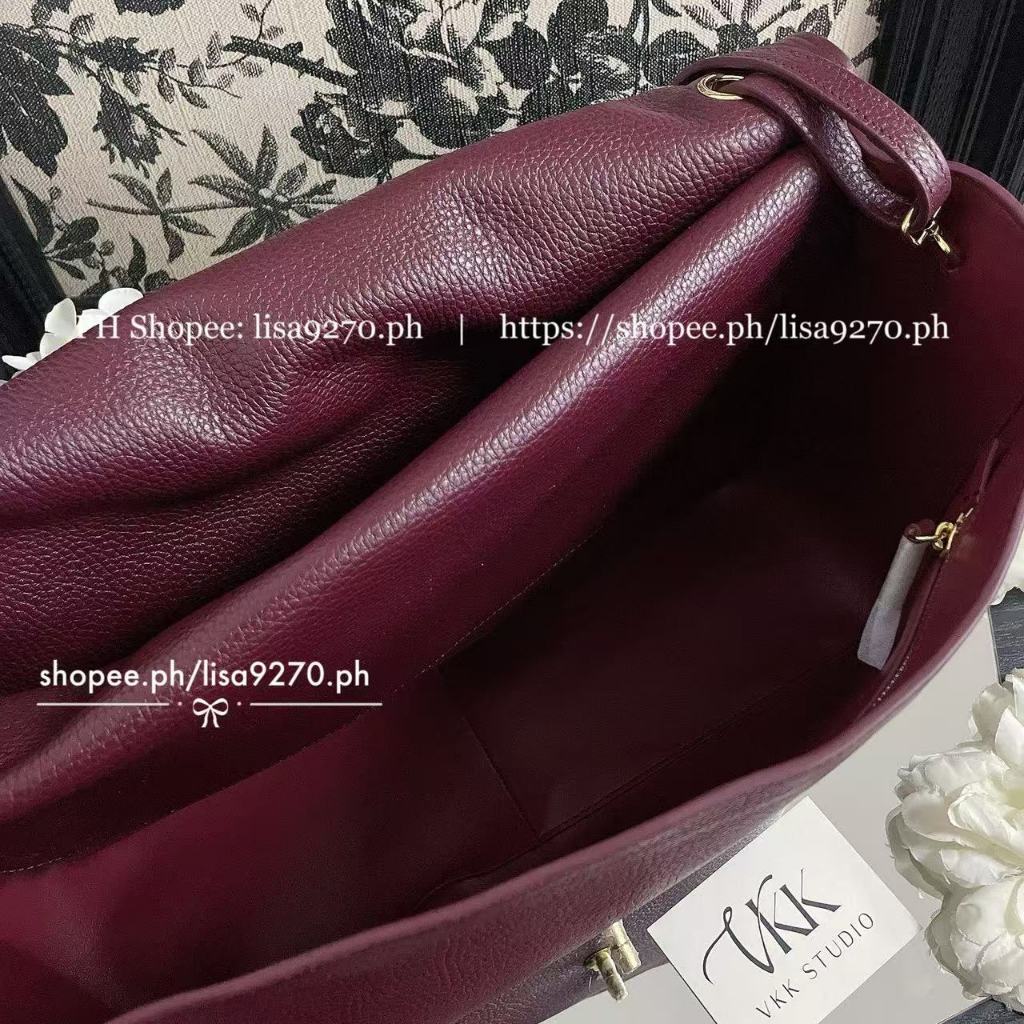 กระเป๋าสะพายหนังขนาดใหญ่ - Slouchy Silhouette & Inner Pocket, Elegant Everyday & Laptop Shoulder Purse