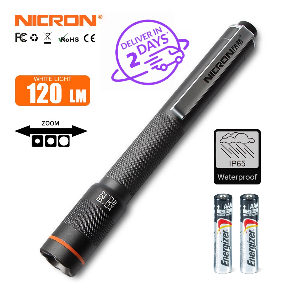 Nicron ไฟฉาย Led B22 1 W 2 Xaaa 120 Lm 61 M กันน้ํา Ip65 B22 สําหรับบํารุงรักษา Etc B22W